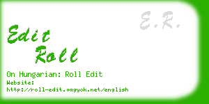 edit roll business card